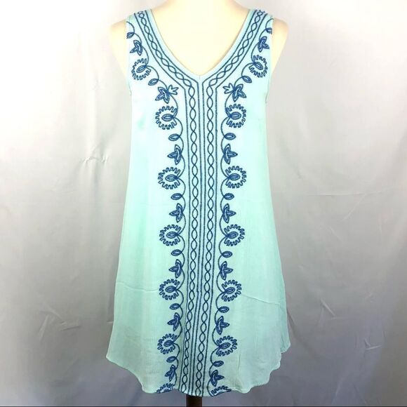ALTAR’D STATE EMBROILED V-NECK DRESS EUC - Picture 1 of 11